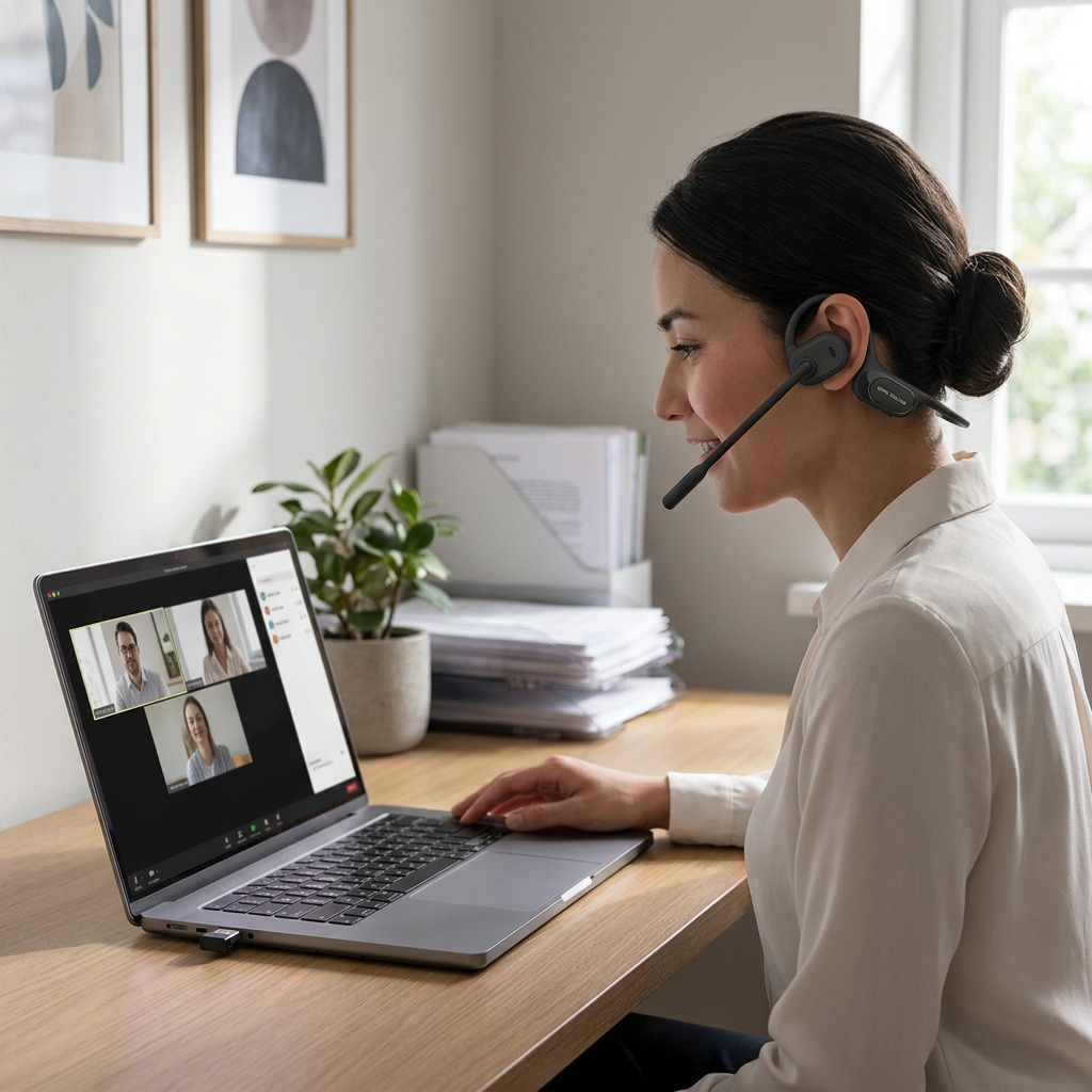 Chat Pro Directional Audio Headset - ENC Boom Mic & USB Dongle