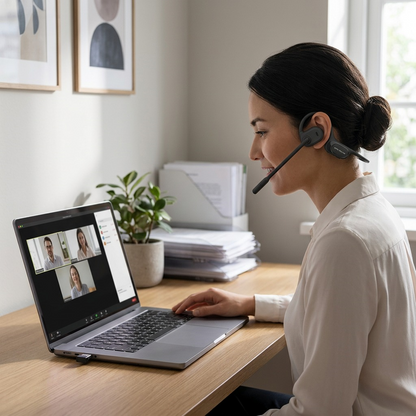 Chat Pro Directional Audio Headset - ENC Boom Mic & USB Dongle