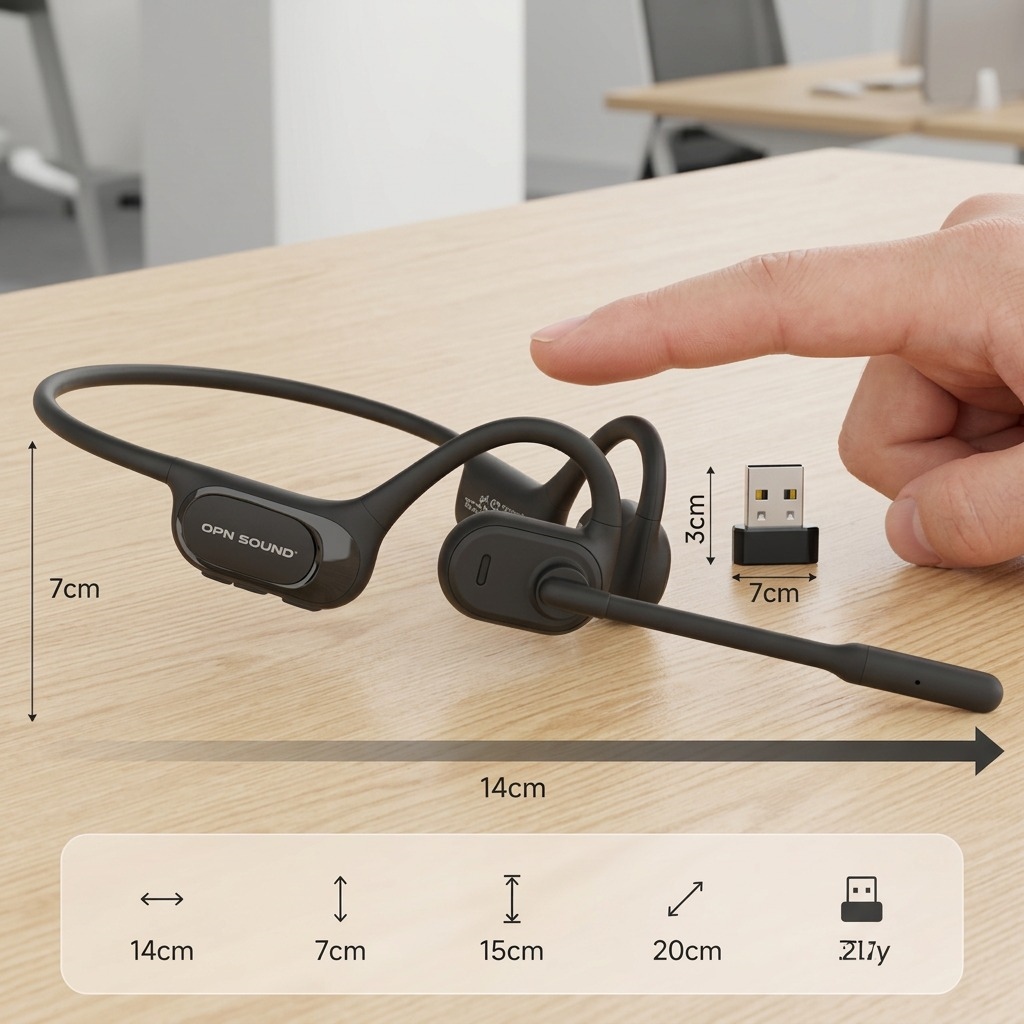 Chat Pro Directional Audio Headset - ENC Boom Mic & USB Dongle